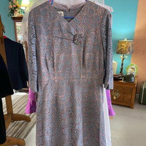 Vintage Dress/Hat/Belt/Shoes